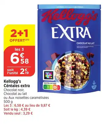 Bi1 Kellogg's Céréales extra offre