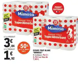 E.Leclerc ESSUIE-TOUT BLANC "MIMOSA" offre