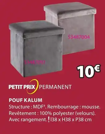 JYSK Pouf Kalum offre