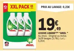 E.Leclerc LESSIVE LIQUIDE(34) ❝ARIEL " offre