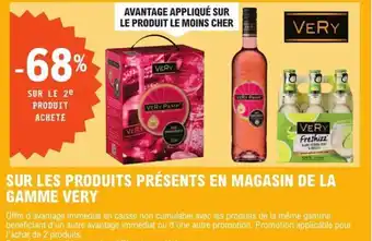E.Leclerc SUR LES PRODUITS PRÉSENTS EN MAGASIN DE LA GAMME VERY offre