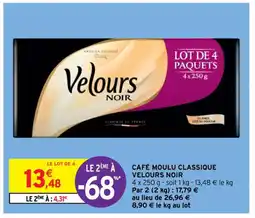 Intermarché Hyper CAFÉ MOULU CLASSIQUE VELOURS NOIR offre