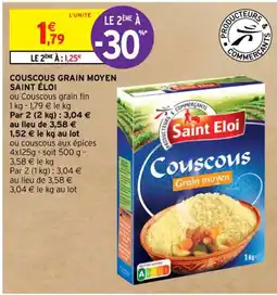 Intermarché Hyper COUSCOUS GRAIN MOYEN SAINT ÉLOI offre
