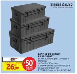 CANTINE 80 CM NOIR PIERRE HENRY
