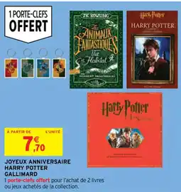 Intermarché Hyper JOYEUX ANNIVERSAIRE HARRY POTTER GALLIMARD offre