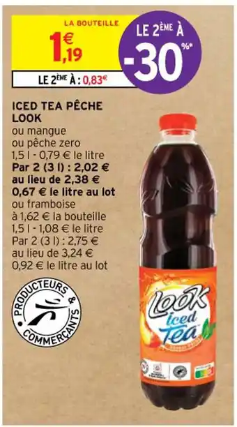 Intermarché Contact ICED TEA PÊCHE LOOK offre