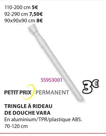 Tringle Ă Rideau de Douche Vara