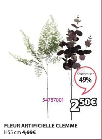 JYSK Fleur Artificielle Clemme offre