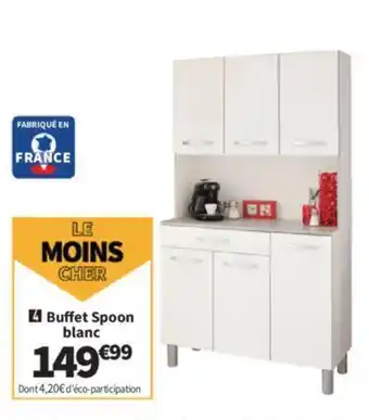 Conforama Buffet Spoon blanc offre