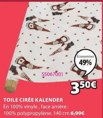 JYSK Toile Cirée Kalender offre