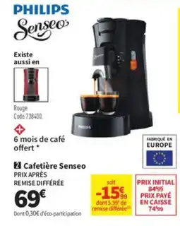 Conforama Cafetière Senseo PRIX APRÈS REMISE DIFFÉRÉE offre