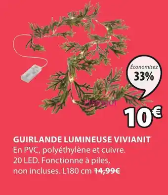 JYSK Guirlande Lumineuse Vivianit offre
