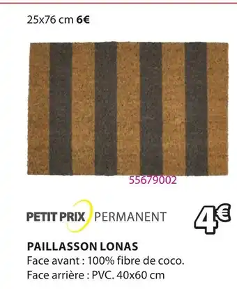 JYSK Paillasson Lonas offre