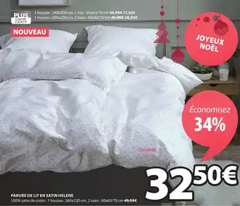 JYSK Parure de Lit En Satin Helene offre