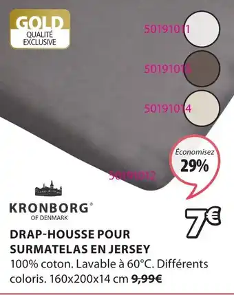 JYSK Drap-Housse Pour Surmatelas En Jersey offre
