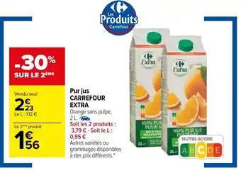 Carrefour Pur Jus Carrefour Extra offre