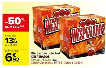 Carrefour Bière Aromatisée Red Desperados offre