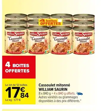 Carrefour Cassoulet Mitonné offre