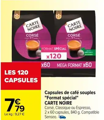 Carrefour Capsules de Café Souples Format Spécial offre