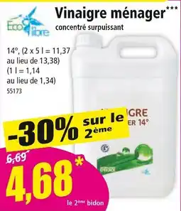 Norma ECO LIBRE Vinaigre ménager offre