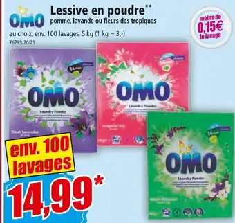 Norma OMO Lessive en poudre offre