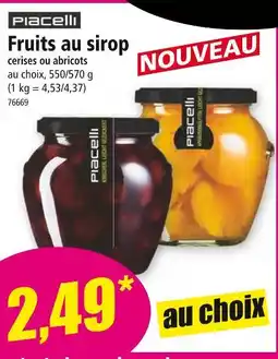 Norma piacelli Fruits au sirop offre