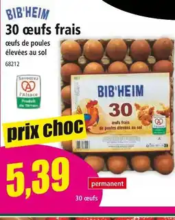 Norma BIB'HEIM 30 œufs frais offre