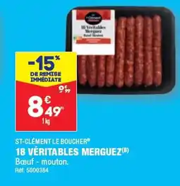 ALDI 18 VÉRITABLES MERGUEZ offre