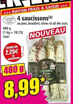 Norma LE SECHOIR DES ALPES 4 saucissons offre