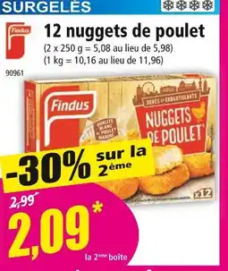 Norma FINDUS 12 nuggets de poulet offre