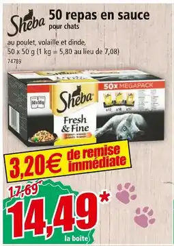 Norma SHEBA 50 repas en sauce offre
