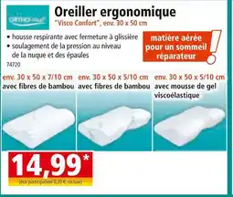 Norma ORTHO-vital Oreiller ergonomique offre