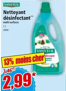 Norma SANYTOL Nettoyant désinfectant offre