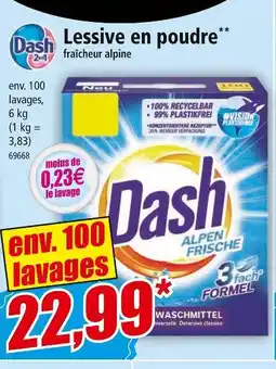 Norma DASH Lessive en poudre offre