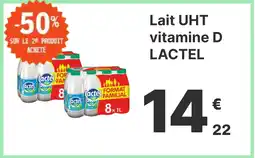 E.Leclerc Lait UHT vitamine D LACTEL offre