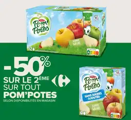 Carrefour Contact SUR TOUT POM'POTES offre