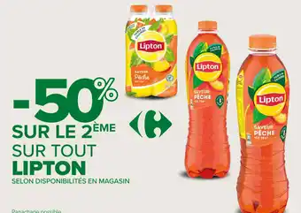 Carrefour Contact SUR TOUT LIPTON offre
