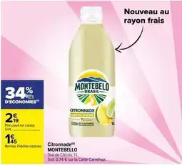 Carrefour Montebello - citronnade offre