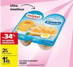 Carrefour Daunat - les minis tartinades offre