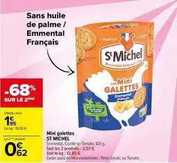 Carrefour St michel - mini galettes offre