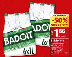 Lidl Badoit - verte offre