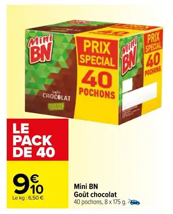 Carrefour Mini BN Gout Chocolat offre