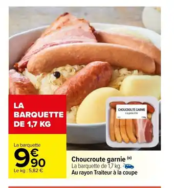 Carrefour Choucroute Garnie offre