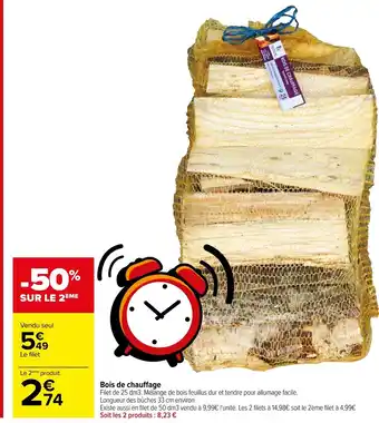 Carrefour Bois De Chauffage offre