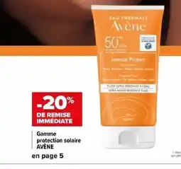 GAmme protection solaire AVENE