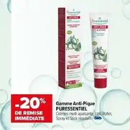 Carrefour maPara parapharmacie Gamme Anti-Pique PURESSENTIEL offre