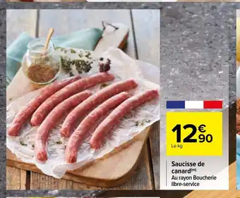 Carrefour Saucisse De Canard offre