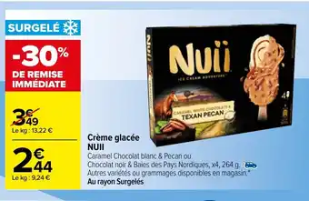 Carrefour Créme Glacée Nuii offre