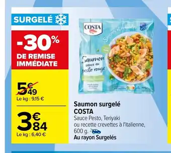 Carrefour Saumon Surgelé Costa offre