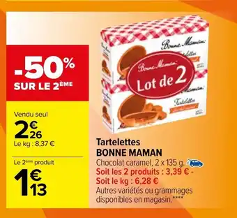 Carrefour Tartelettes Bonne Naman offre